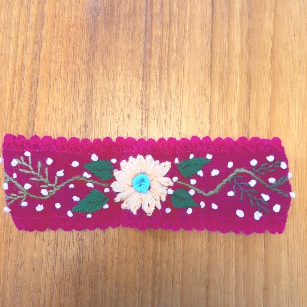 Embroidered Handmade Headband From Peru
